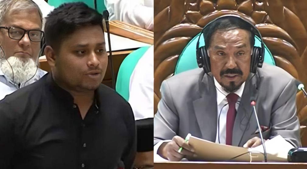 সংসদ আন্দোলনের স্থান নয়, হাসনাতকে স্পিকারের সতর্কবার্তা